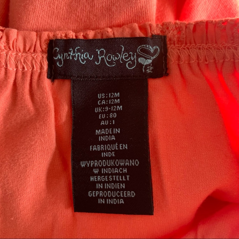 Cynthia Rowley Girls Tank/Shorts Set Size 12M - Picture 7 of 10